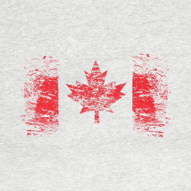 Textured National Flag of Canada by JDawnInk